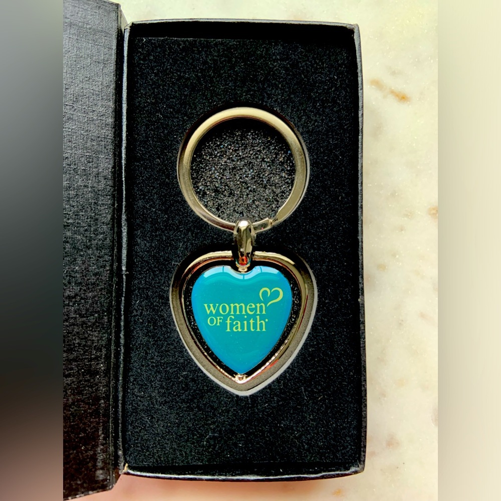 Rare Woman of Faith spinning key ring.